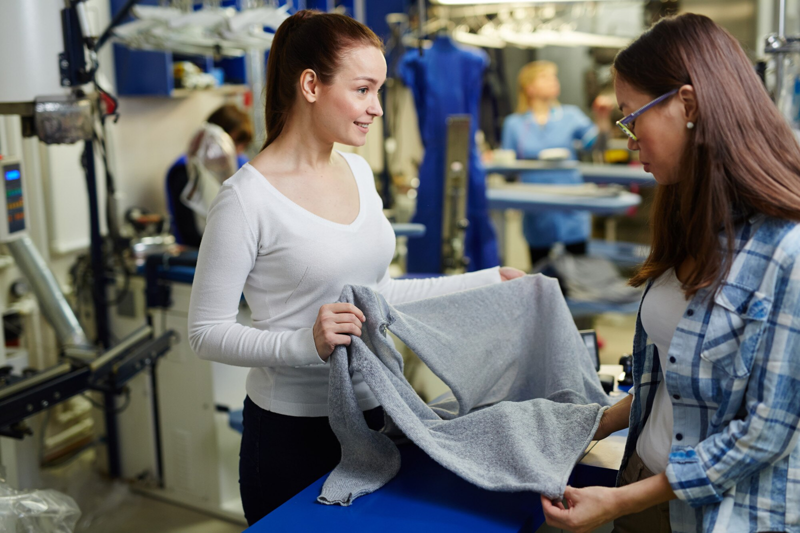 Textile manufacturing team
